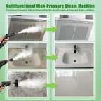 3BAR Steam Cleaner, 2200W Handheld Steam Cleaner whit 8 Accessories for Home Use, Fast Heat-Up in 12s, 1.2L Water Tank, Car-Portable Handheld Steamer for Cleaning Kitchen, Bathroom, Grout, Car