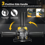 Angle Grinder 4-1/2" Brushless for Dewalt 20V Battery, 6 Variable Speed Power Grinder, Cordless Angle Grinder Power Tools For Cutting Grinding Polishing (Tool Only)