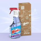 Windex Glass and Window Cleaner Spray Bottle, Ammonia Free, Packaging Designed to Prevent Leakage and Breaking, Crystal Rain Scent, 32 Fl Oz