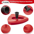 Spin Mop Head Replacement Base Head Compatible with O Cedar Spinning Mop Replace Head Cover Plastic Base Case Disc Accessories Part, 1 Pack, Not Fit RinseClean