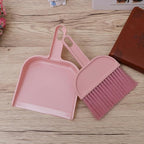 minkissy Mini Broom and Dustpan Set Portable Small Cleaning Tools for Pet Cages Desktop Keyboards and Narrow Spaces 8.07X5.70X1.18In