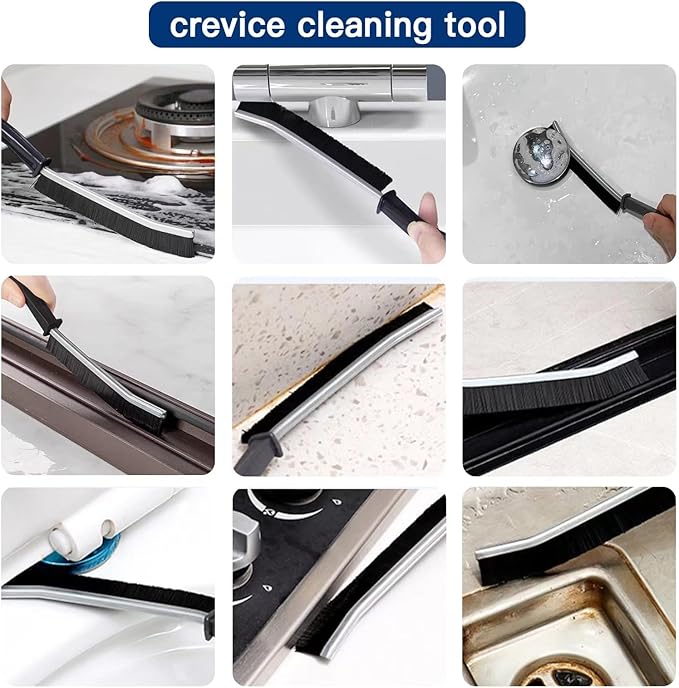 1 PCS Crevice Cleaning Brush,Hard Bristle Crevice Cleaning Brush,Crevice Cleaning Tool is Effective to Clean The Small Gap of Kitchen, tolilet and Windows. (1pcs)