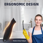 Hard Bristle Crevice Cleaning Brush - Home Cleaning Tools, Multi-Purpose Crevice Supplies for Kitchen, Bathroom, Toilet, Window, Vehicle, Faucets, Grout, Home (6, Black)