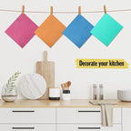 Swedish Dishcloths - 10 Pack Reusable Kitchen Dishcloths - Ultra Absorbent Dish Towels for Washing Dishes - Cellulose Sponge Cloth Cleaning Cloths - Pink