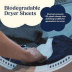 Cobi Biodegradable Non-Toxic Dryer Sheets – Naturally Scented Cotton Dryer Sheets – Eco-Friendly, Plant-Based, Plastic-Free (96, Scented)