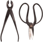 BambooMN Bonsai Basics Set - 8" Concave Cutter, 7" Heavy Duty Shear - 30 Sets