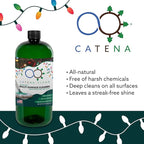 Natural Holiday Pine Scented Mop Cleaner (6 Pack) - Streak-Free Floor Cleaning Solution for Wood, Laminate & Metal Flooring - Removes Dirt, Spills, Grime & Sticky Residue 192 fl. oz total