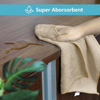 HOMEXCEL Brown Microfiber Cleaning Cloth, 8 Pack Cleaning Towels for Kitchen, Lint Free, Scratch-Free, Highly Absorbent, and Reusable Cleaning Rags for House, Window and Glass, Cars, 11.5 X11.5 inch