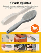 Lint Brush Pet Hair Remover for Clothes, Couches - 2 Pack, Dual Side, Gray
