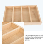 KALLORY Wooden Eyeglasses Tray and Sunglasses Storage Rack Glasses Organizer for Home Display, 4pcs Set Eyewear Holder Suitable for Desk and Closet