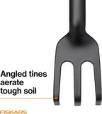 Fiskars Eco Cultivator with Wide Angled Tines, Ergonomic Handle, UV Resistance, Ideal for Loosening Soil and Removing Weeds