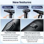 Mershgaya Electric Compressed Air Duster - 30,0000 RPM Rechargeable Cordless Turbo Blower, Portable Air Blower Gun for Cars, PC, Keyboard, Home & Outdoor Dust Cleaning (Replaces Compressed Air Cans)
