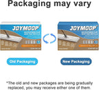 JOYMOOP Mop Replacement Pads, 4-Pack 13" × 4.9" Microfiber Flat Mop Refills, Dual Grey & Stripe Pads for Wet & Dry Cleaning, Fits JOYMOOP Mop Head Refills, Machine Washable, Durable, Scratch-Free