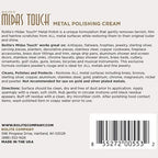 Rolite Midas Touch Metal Polishing Cream, 1 lb, 2 Pack, Cleaner and Polishing Rouge for Silver, Gold, Brass, Copper, Chrome, Restores Luster to Metal Surfaces, Polishing