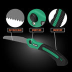 Scotts 2-Piece Pruning Tool Set – Includes 8 in. Bypass Pruning Shears for Live Plants and Soft Stems, and 7.5 in. Folding Saw for Cutting Thick Branches