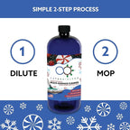 All-Natural Peppermint Scented Mop Cleaner (1 Pack) – Streak-Free Floor Cleaning Solution for Varnished Wood, Laminate & Metal Flooring – Removes Dirt, Dust, Spills, Grime & Sticky Residue, 32 fl. oz