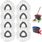 8-Pack Mop Replacement Heads for Ocedar Mop Replace Head EasyWrin Spin Mop Heads Replacements, Easy Cleaning Mop Head Replacement