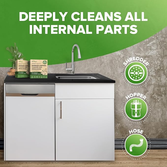 Garbage Disposal and Dishwasher Cleaning and Deodorizing Tablets Bundle - 12 Months Supply