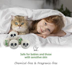Wool Dryer Balls Laundry Reusable, 100% Natural New Zealand Wool Balls for Dryer, 6 in 1 Pack (Panda)