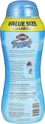 Clorox Fraganzia Laundry Scent Booster Crystals, In-Wash Fragrance Beads for Fresh-Smelling Clothes & Linens, Safe for All Fabrics & Colors, Easy-Pour Bottle, Morning Sky Scent, 70 Oz