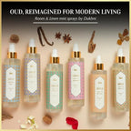 Oud al Mukhtar Arabic Room Spray by Dukhni | 250ml Oud fragrance Air Freshener, Attar al Faraash for home & prayer mats | Bed linen, Sofa Mist, natural home scent, curtain spray, odour eliminator