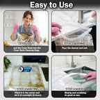 Mity rain 4 packs oven rack cleaner bags kit,Reusable No Scrub Oven Rack Cleaning Bags,Three gloves and one brush,four(19.69*27.56 inch)Leak-Resistant PE Bags,for Deep Soaking Grill Grates, BBQ Racks