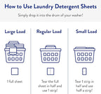 The Clean People Laundry Detergent Sheets - Laundry Soap - Ultra Concentrated, Recyclable Packaging, Stain Fighting - Lavender, 192 Pack