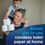 Tork Coreless Spindle Adapter for Home-style Toilet Paper Holders, Installs in Seconds, Fits T7 Coreless Toilet Paper, 2 Count