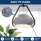 100 Inch Retractable Gap Dust Cleaner Cleaning Tools & Microfiber Feather Duster Washable and Retractable Duster Brush for Cleaning Under Appliances Furniture Ceiling Fan Dust and Cobweb Cleaner