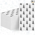 Horaldaily 50 Christmas Disposable Paper Decorative Guest Napkins, Black Xmas Trees Hand Towel for Party Lunch Dinner Kitchen Bathroom