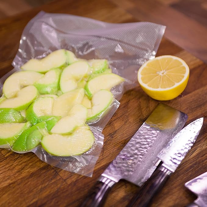 Vacuum Sealer Bags, 5.1" x 7" 100Pcs Food Vacuum Sealer Bag, Heavy Duty, Puncture Prevention, Boilsafe, Freezable, BPA Free, Commercial Grade, Fit Airtight Food Storage Sous Vide