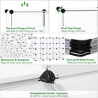 C&AHOME Plastic Shoe Rack,16-Cube Modular Shoes Storage Stand, Multifunction Closet Cabinet, Stackable Shoe Organizer for Bedroom Doorway Entryway Hallway, 36" L × 14.2" W × 28" H White SRP15A