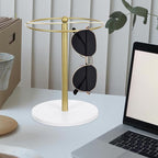 VICASKY Sunglasses Display Rack with Metal Frame and Pine Wood Base, Glasses Organizer Stand for Eyewear Storage and Desktop Display at Home Or Office