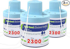 Toilet Bowl Cleaners, Blue Cleaner Tablets in Bottle, Deodorizes, Freshens Odors, Drops Into Toilet Tank, Long Lasting Slow Release, Septic tank safety - 3 packs