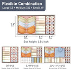 DIMJ Drawer Organizer Clothes Storage - 24 Pack Baby Dresser Organizer for Nursery, Foldable Closet Drawer Organizer Bins for Bedroom Organization, Fabric Storage Dividers for Socks, Underwears, Bras
