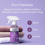 CleanBoss Wrinkle Boss Release Spray for Clothing - 2 Bottles Plus 1 Mini Travel Size Wrinkle Guard For On The Go