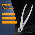 8 inch Concave Cutter, Stainless Steel Cutter for Bonsai & Gardening Pruning, Supplied By Jevie (Diagonal)