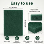 6-Pack Heavy-Duty Scouring Pads, Power Scrub Multi-Surface Scratch-Free 6"x4" in for Kitchen, Bathroom, Grill & Oven Racks