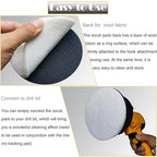 10 Pack 5 Inch 2000 Grits Multipurpose Scrubber Scouring Pads Flocking Scuff Pads -Hoop and Loop Scuff Pads Conditioning Discs Polishing Pad for Furniture Automotive Cleaning, Rust Removal