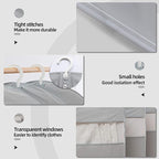 Dress Bags for Gowns Long, 65'' Long Dress Clear Garment Bag(Set of 2, 23.3'' X 65'')