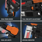Worx Nitro 20V 18GA Brad Nailer Cordless Fires 80 Nails Per Minute, Cordless Nail Gun Anti-Ejection, Nail Gun Battery Powered Tool-Free Jam Release WX842L.9 Power Share – Tool only