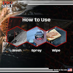 Glass and Plexi Cleaner for a Streak-Free Shine for Home and Automotive Use | 13 oz.| 4-Pack