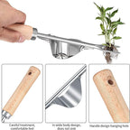 2 Pcs Hand Weeder Puller Tool, Manual Weed Puller Tool Kit, Garden Manual Weeder Removal Tools with V-Shaped Forks, for Garden Yard Lawn Farm Weed Roots Digging Removal Hand Tool