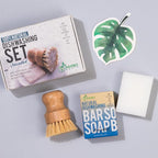 Natural Non-Toxic Dish Washing Soap - Dyes And Fragrance Free - Vegan Cruelty-Free Eco-Friendly And Zero Waste Dishwashing Handmade Solid Bar Soaps Detergent & Biodegradable (Unscented Bundle)