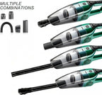 Car Vacuum Cleaner – 9000PA High Power Suction, DC 12V Portable Handheld Auto Vacuum with Attachments, Mini Car Interior Cleaner for Pet Hair, Dust, Crumbs, and Debris (Green)