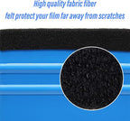 12Pcs Plastic Felt Edge Squeegee Tool Vinyl Squeegee 4 Inch for Window Tint, Wallpaper, Decal Sticker, 6 Blue & 6 Red