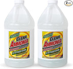 La's Totally Awesome Clear Ammonia, 64 oz, Multipurpose, Multi-Surface Cleaning Solution (Pack of 2)