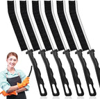 Crevice Cleaning Brush,6Pack Small Cleaning Brushes Grout Cleaner Brush Toilet Brush Scrub Brush for Shower Tile Skinny Gap Cleaning Tools for Household Use Bathroom (black-6pcs)
