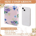 TaoBary 24 Packs Flower Small Boxes of Tissues Car Facial Tissue Boxes Disposable Tissue Packs Cube Facial Tissues 2 Ply 960 Sheets for Holiday Party Bathroom Office Floral Home Decor