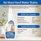 comeast Hard Water Stain Remover, Shower Glass Cleaner & Shower Door, Toilet Bowl Cleaner, for Calcium Build Up,Meet All Household Cleaner Needs 16 oz(600 grams)